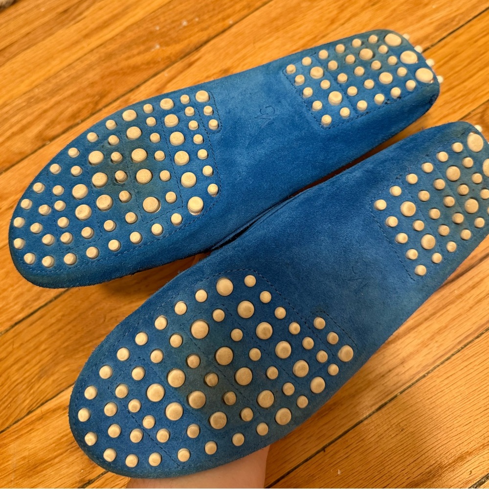 M. Gemi Blue Suede Women’s Loafers - Picture 4 of 6